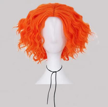 Anime Cosplay Orange Hair - Wig Cosplay Mad Hatter, Wig Pendek