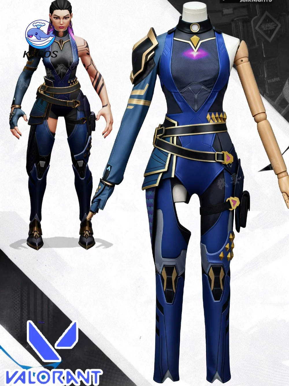 Quality Anime Cosplay - Kostum Cosplay Reyna VALORANT KKCos Berkualitas