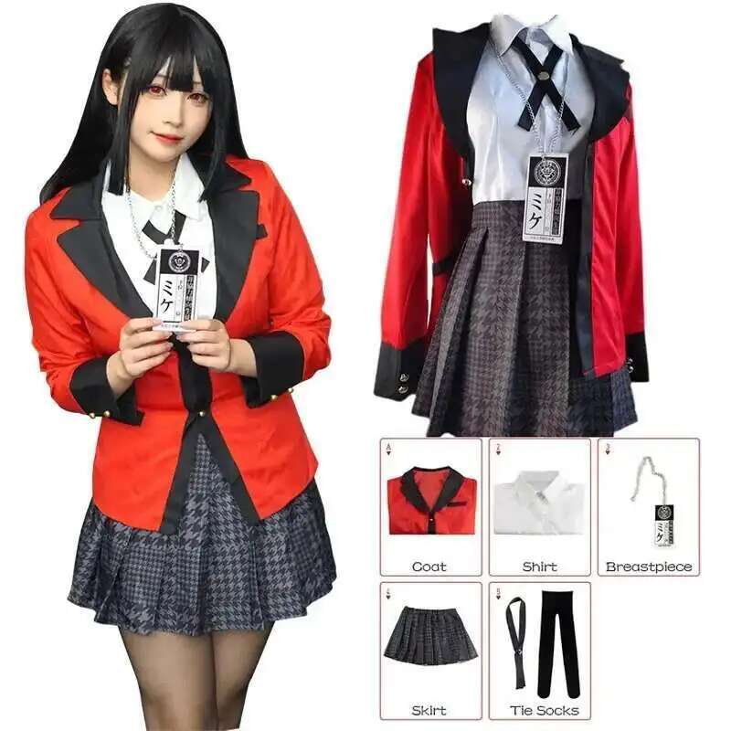 Anime Cosplay Kakegurui - Kostum Cosplay Anime Kakegurui Jabami Yumeko