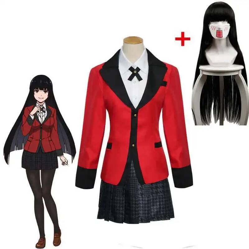 Anime Cosplay Kakegurui - Kostum Cosplay Anime Kakegurui Yumeko Jabami