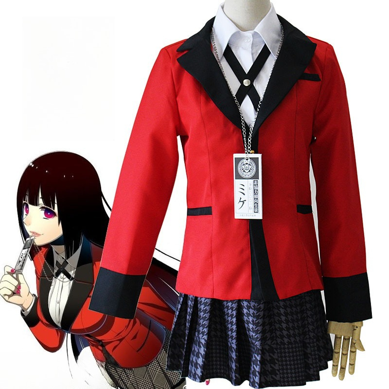 Anime Cosplay Kakegurui - Kostum Cosplay Anime Kakegurui Jabami Yumeko