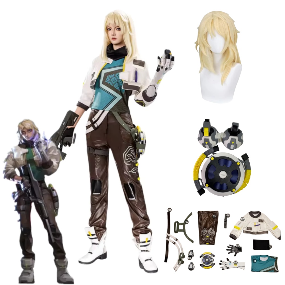 Anime Cosplay Party - Kostum Cosplay Deadlock VALORANT, Pakaian Kostum