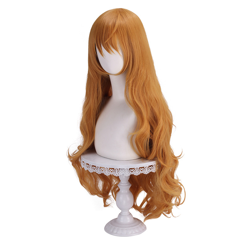 Stok Tersedia Wig Sintetis Pan - Anime Cosplay Orange Hair ulasan dan harga