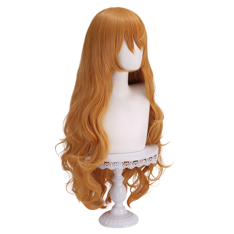 Stok Tersedia Wig Sintetis Pan - Anime Cosplay Orange Hair ulasan dan harga