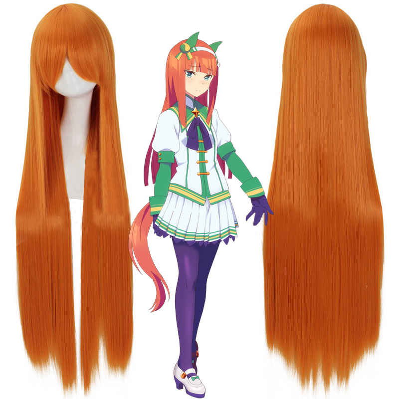 Wig Cosplay Pretty Derby Maide - Anime Cosplay Orange Hair ulasan dan harga