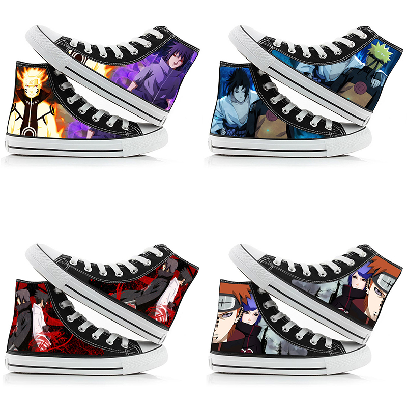 Sepatu Kanvas High-Top Naruto  - Anime Cosplay Ideas Girl ulasan dan harga