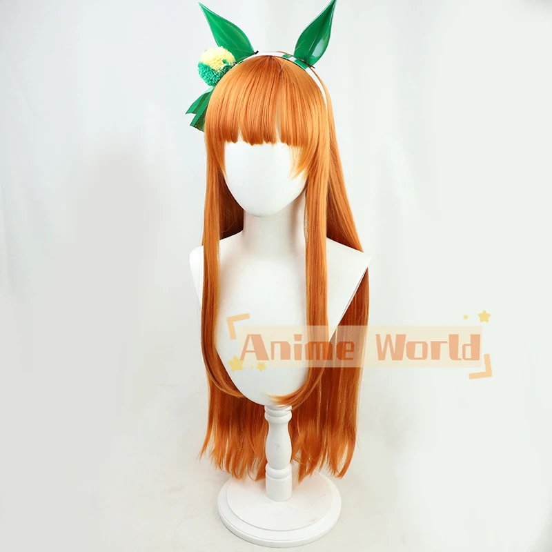 Wig Cosplay Anime Uma Musume P - Anime Cosplay Orange Hair ulasan dan harga