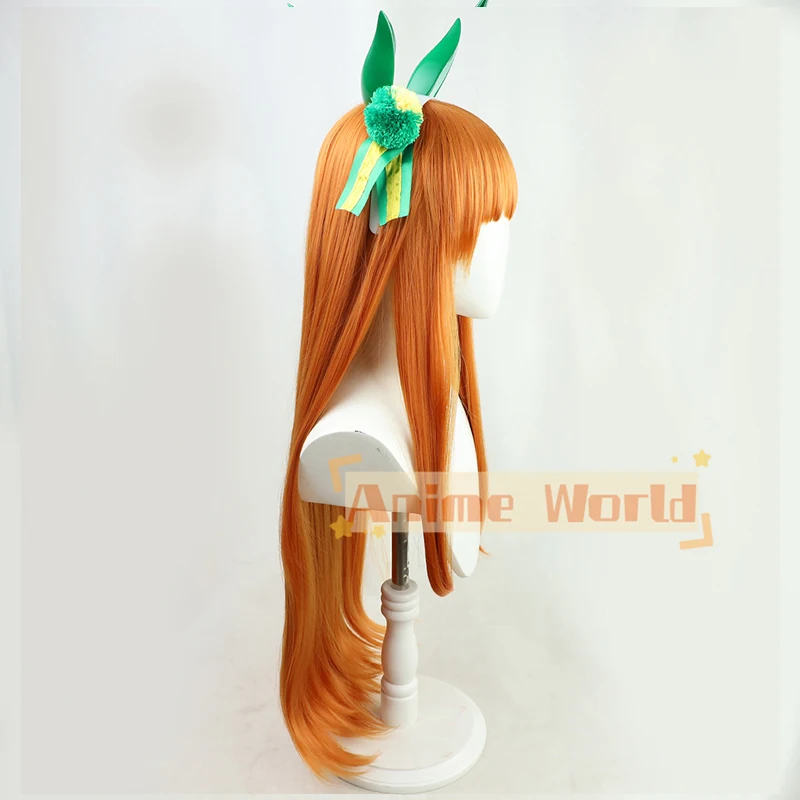 Wig Cosplay Anime Uma Musume P - Anime Cosplay Orange Hair ulasan dan harga