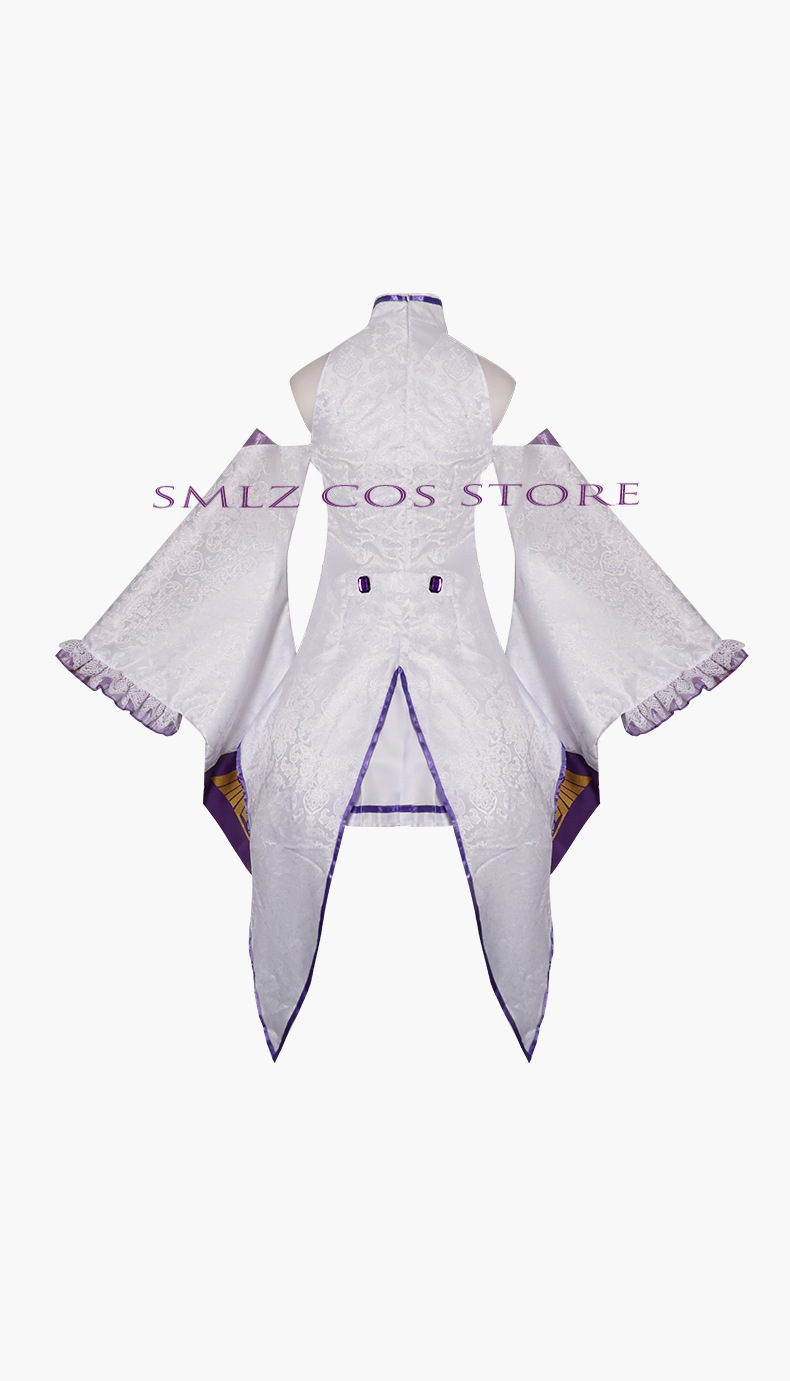 Kostum Cosplay Emilia Anime Re - Anime Cosplay Party ulasan dan harga