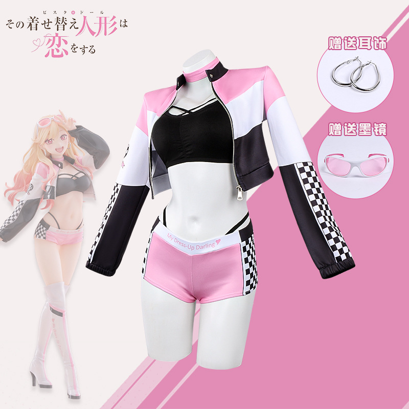 Kostum Anime My Dress Up Darli - Anime Cosplay Marin ulasan dan harga