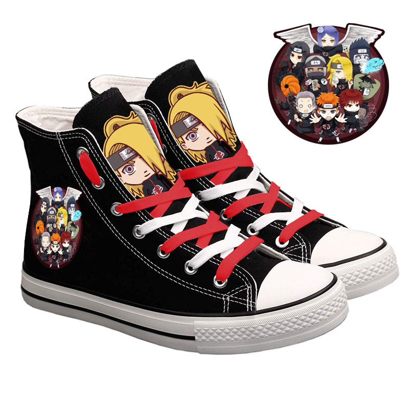 Sepatu Kanvas High-Top Naruto  - Anime Cosplay Ideas Girl ulasan dan harga