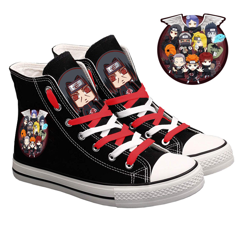 Sepatu Kanvas High-Top Naruto  - Anime Cosplay Ideas Girl ulasan dan harga