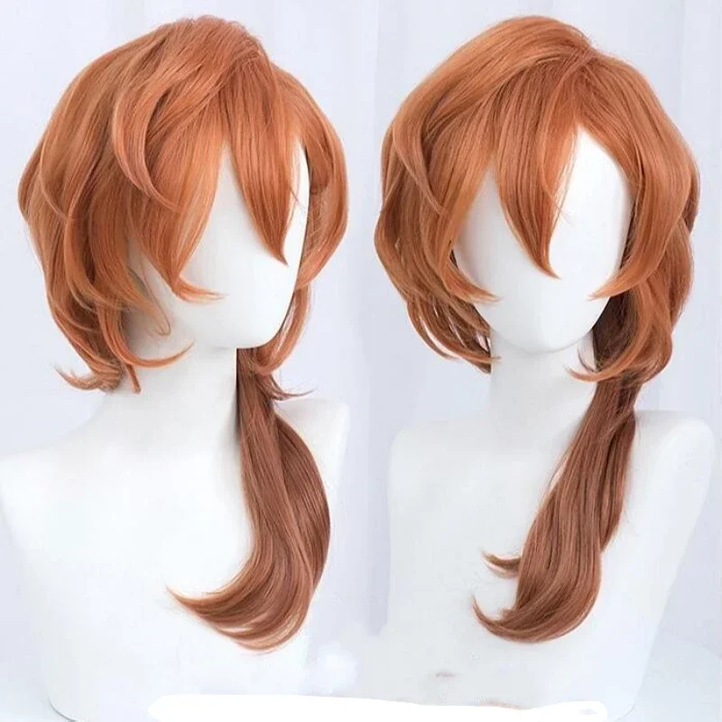 Wig Cosplay Oranye Coklat Sint - Anime Cosplay Orange Hair ulasan dan harga