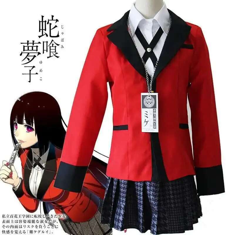 Kostum Cosplay Anime Kakegurui - Anime Cosplay Kakegurui ulasan dan harga