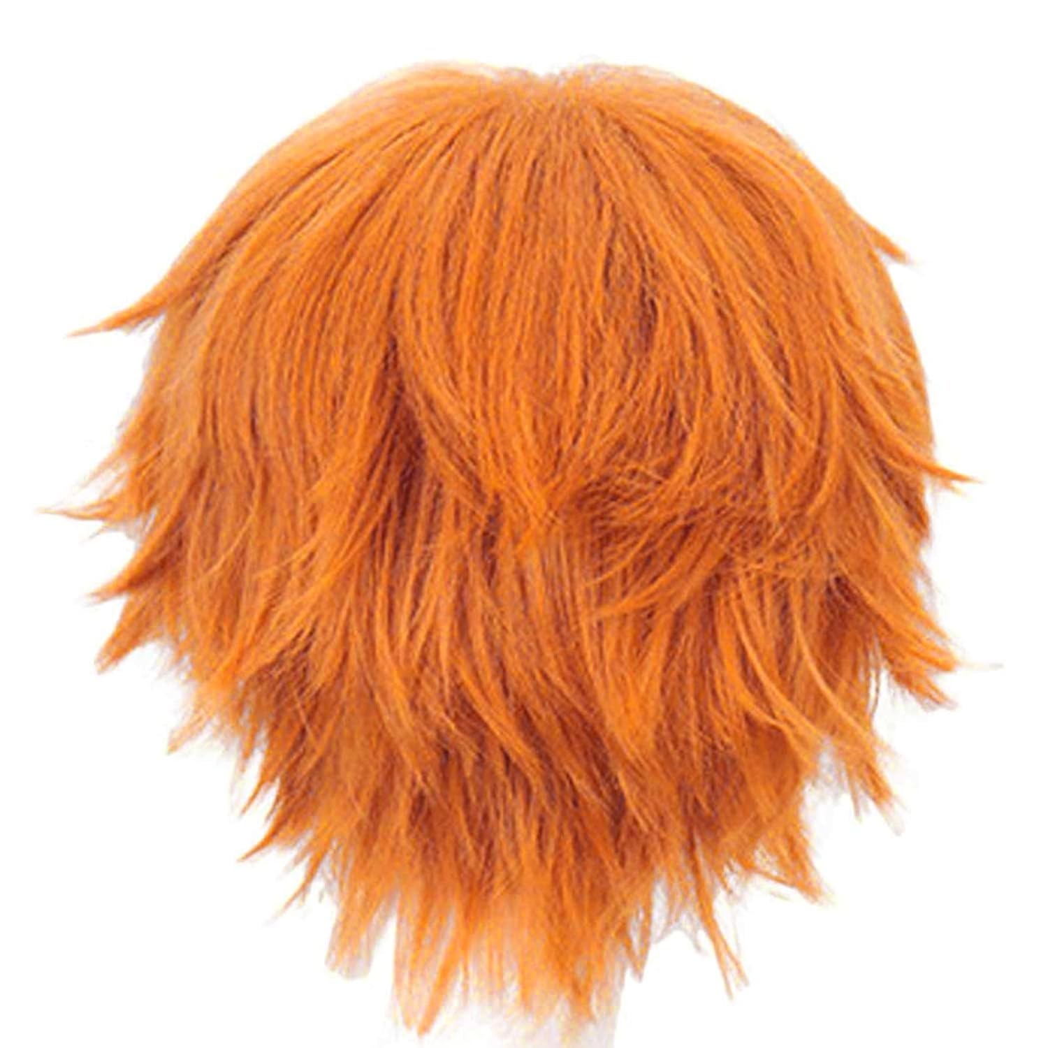 Wig oranye pendek untuk pria W - Anime Cosplay Orange Hair ulasan dan harga