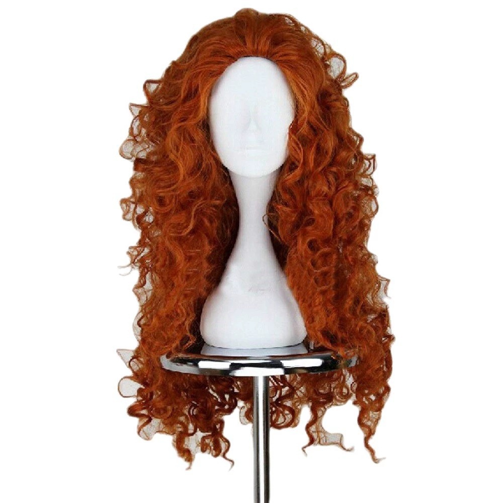 Wig Rambut Keriting Oranye Pan - Anime Cosplay Orange Hair ulasan dan harga