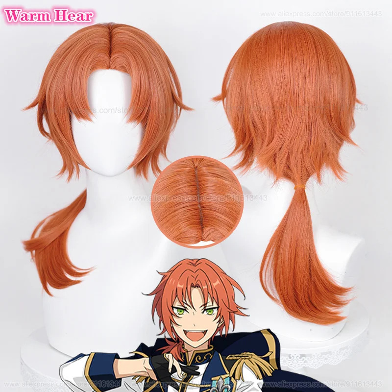 Anime ES Ensemble Star Tsukina - Anime Cosplay Orange Hair ulasan dan harga