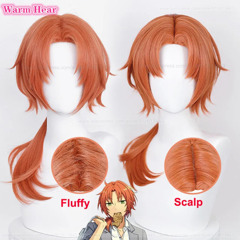 Anime ES Ensemble Star Tsukina - Anime Cosplay Orange Hair ulasan dan harga