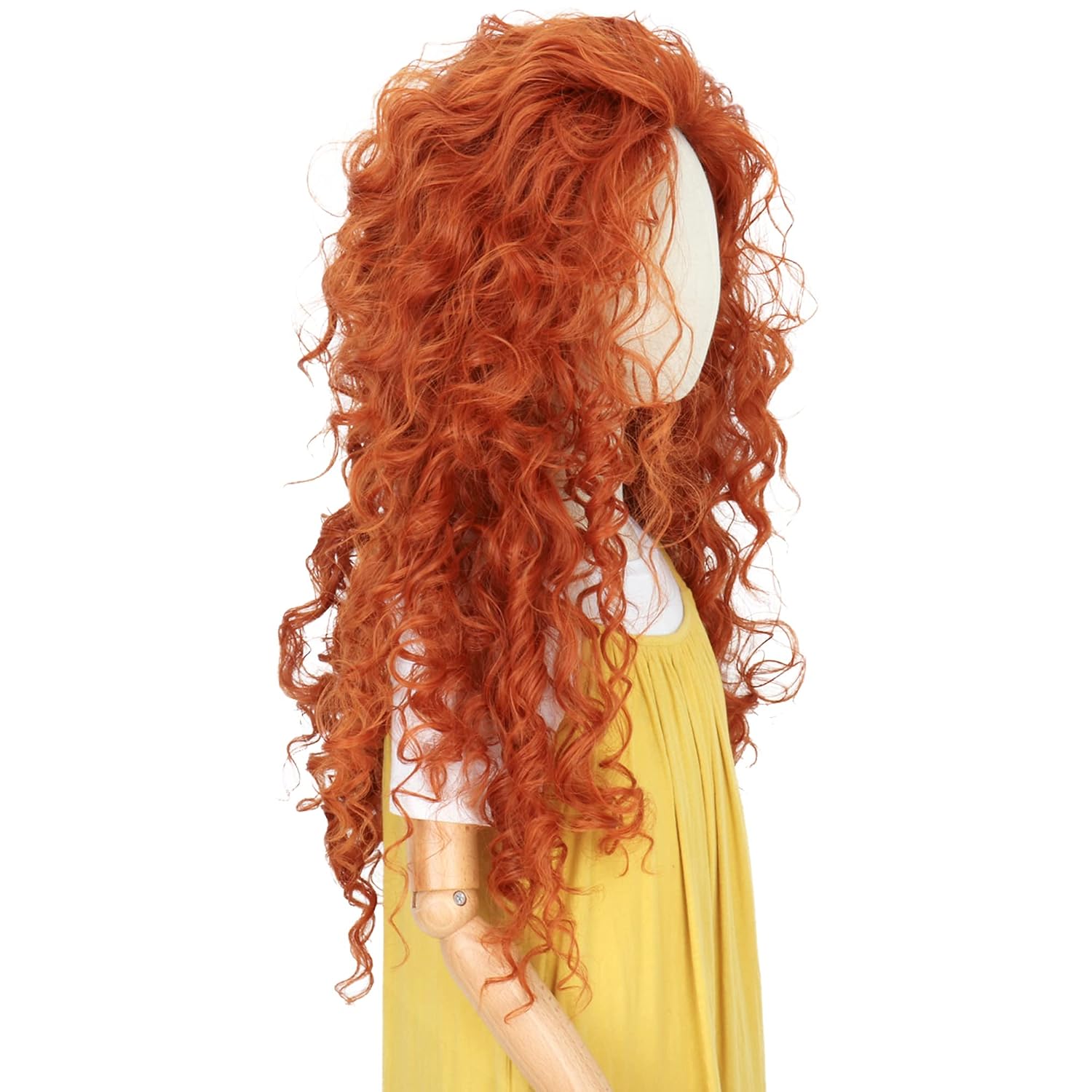 Wig Rambut Keriting Oranye Pan - Anime Cosplay Orange Hair ulasan dan harga