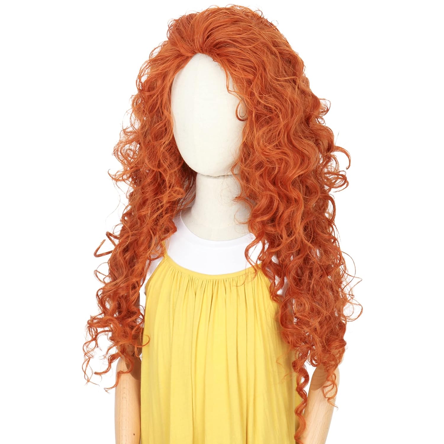 Wig Rambut Keriting Oranye Pan - Anime Cosplay Orange Hair ulasan dan harga