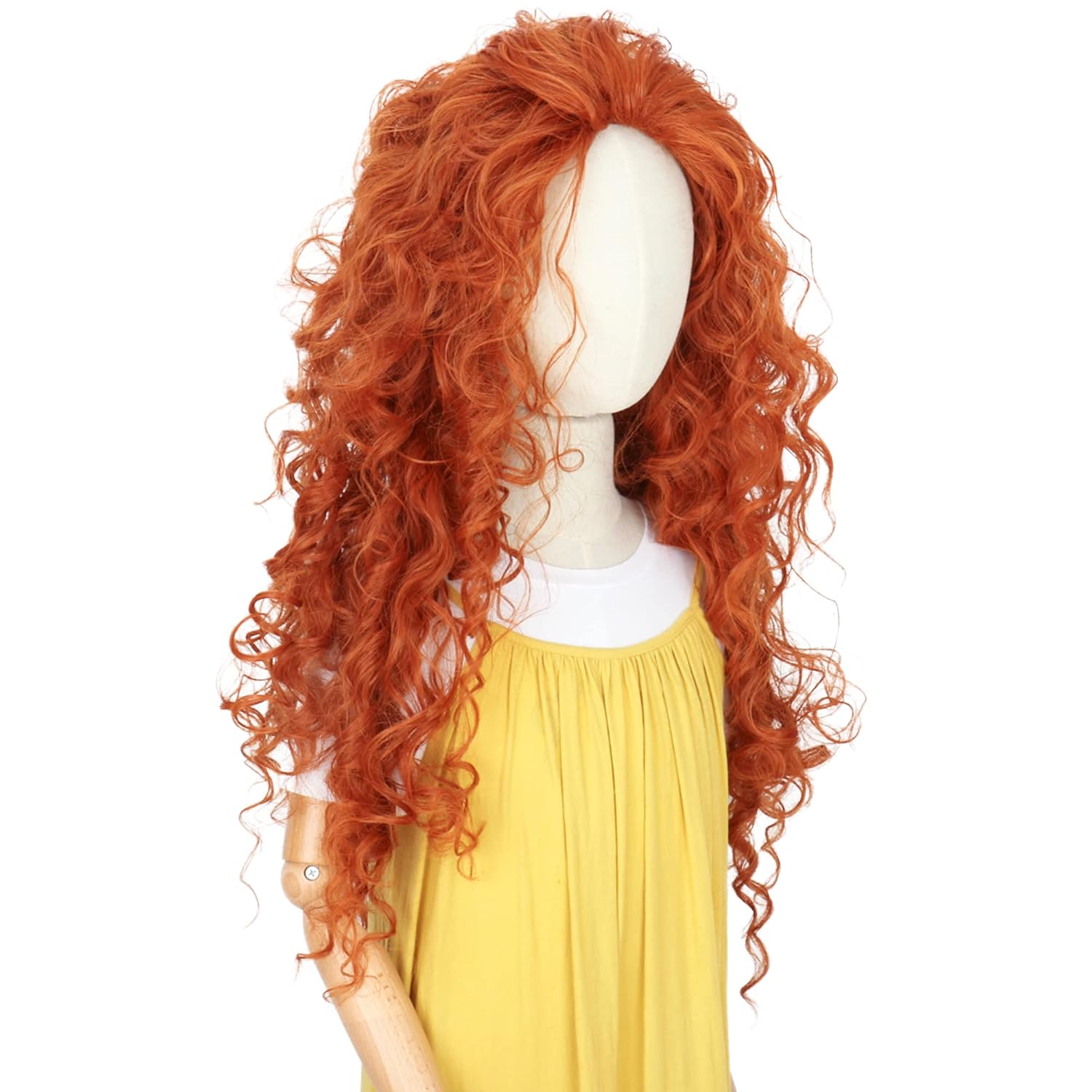 Wig Rambut Keriting Oranye Pan - Anime Cosplay Orange Hair ulasan dan harga