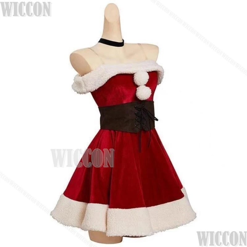 Kostum Natal Merah Kitagawa Ma - Anime Cosplay Girl Name ulasan dan harga