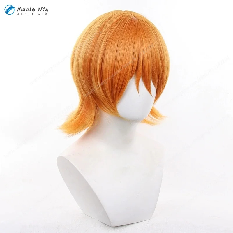 Wig Oranye Pendek 30Cm Nami Co - Anime Cosplay Orange Hair ulasan dan harga