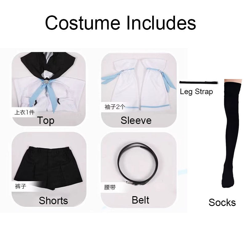 Kostum Cosplay Vtuber Shirakam - Anime Cosplay Meme ulasan dan harga