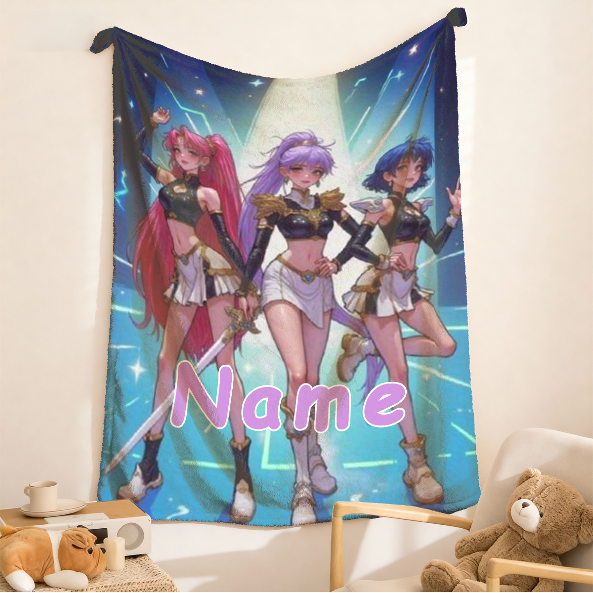 Selimut Gadis Anime Personalis - Anime Cosplay Girl Name ulasan dan harga