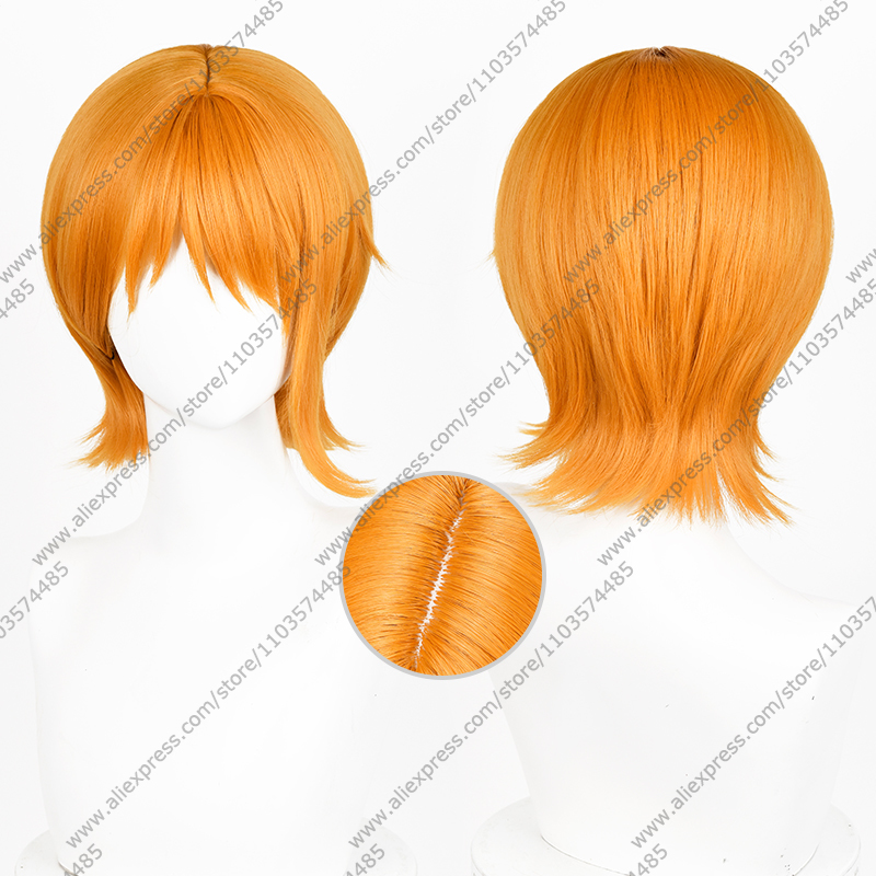Wig Cosplay Anime Nami Rambut  - Anime Cosplay Orange Hair ulasan dan harga