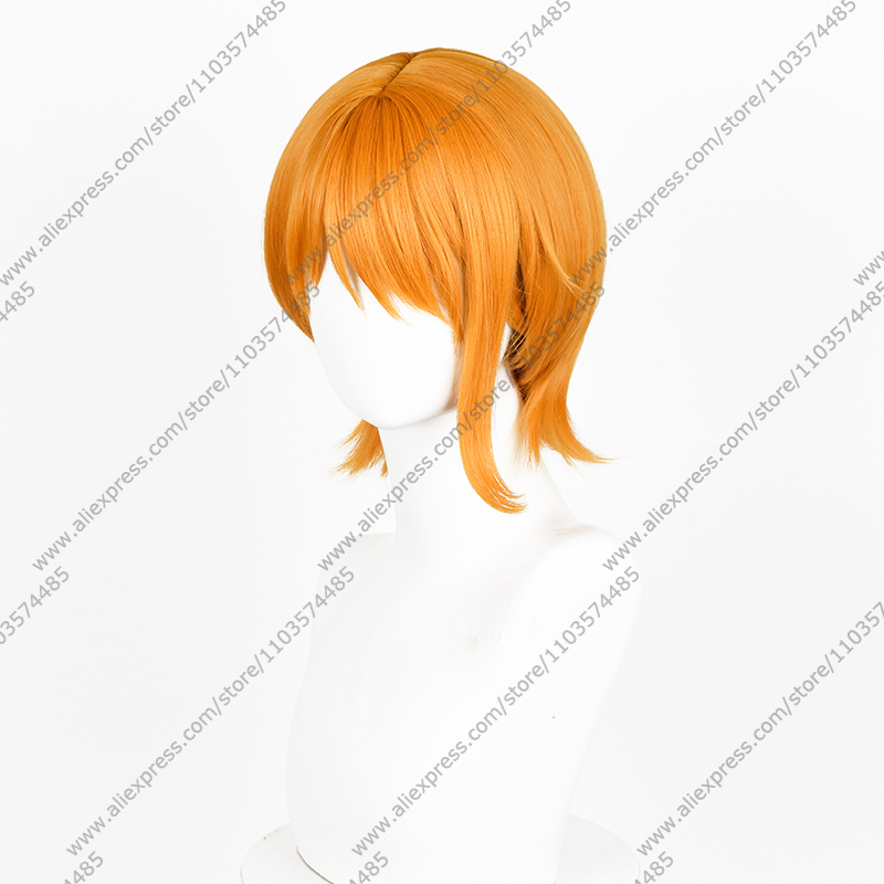 Wig Cosplay Anime Nami Rambut  - Anime Cosplay Orange Hair ulasan dan harga